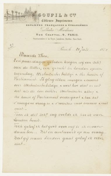 039 (039, 32): To Theo van Gogh. Paris, Saturday, 24 July 1875 ...