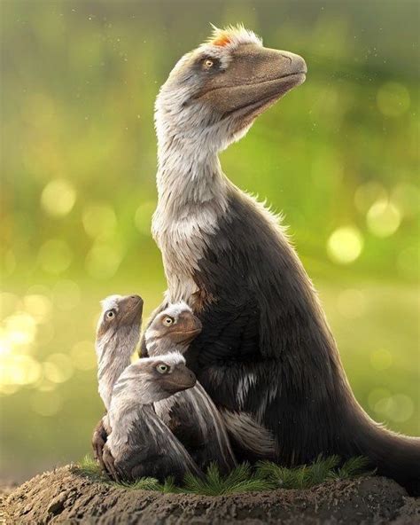 Dino-Bio-World on Instagram: “Dakotaraptor steini mother and hatchlings ...