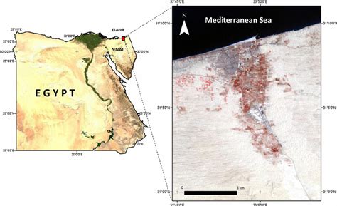 The location of the study area, El-Arish, Egypt | Download Scientific Diagram