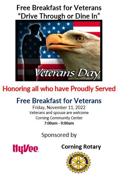 Veterans Day Breakfast - Adams Community