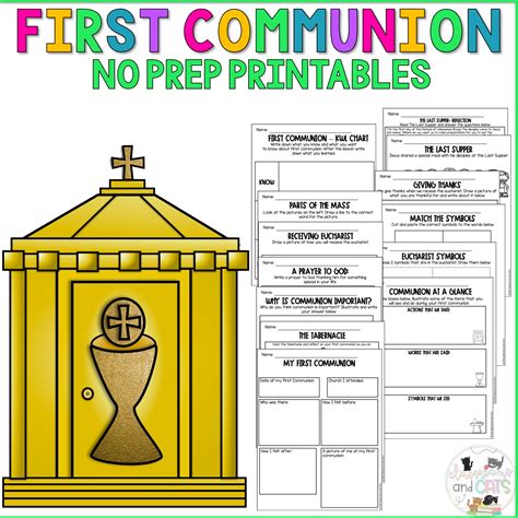 Eucharist Worksheets For Kids