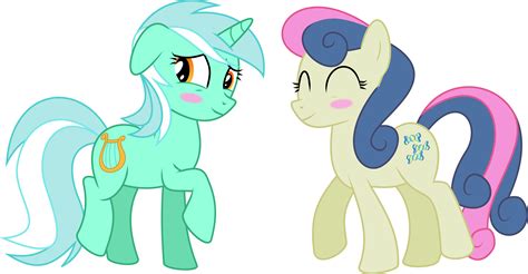 Lyra and Bon Bon by RuinedOmega on DeviantArt