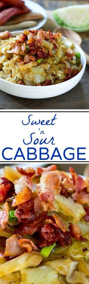 Sweet and Sour Cabbage with Bacon | Recipe | Sweet and sour cabbage ...