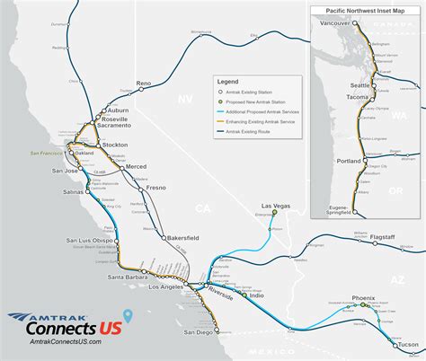 アムトラック、コネクトUS計画（西海岸編）