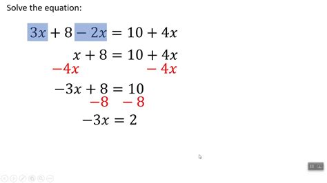 Solving Multi-step Equations - YouTube