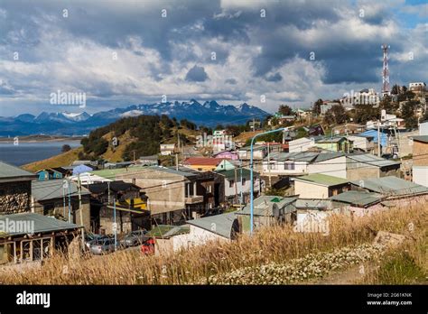 Aerial view of Ushuaia, Argentina Stock Photo - Alamy