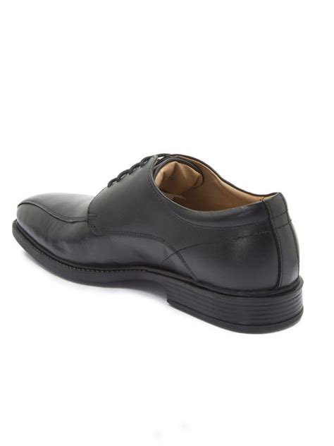 Leather Black Derby Shoes for Men's