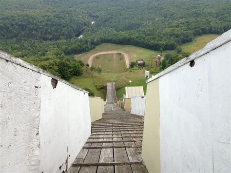 Copper Peak ski flying jump near Ironwood, MI. Climbed to the top this ...