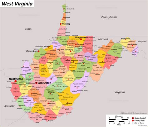 Map Of West Virginia With Cities – Get Latest Map Update