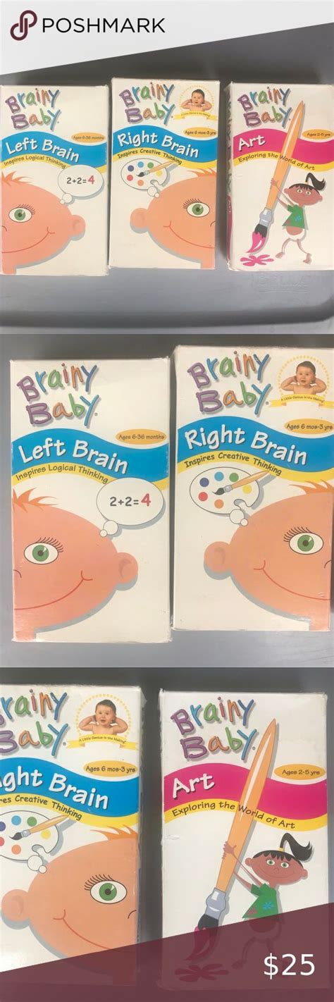 4/$25 Brainy Baby VHS Set | Brainy baby, Brainy, Vhs