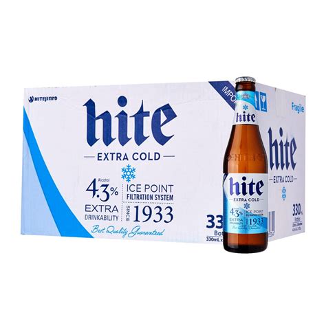 [Bundle of 24x330ml Bottles] Hite Extra Cold Korea Beer Exp: Mar 2021 ...