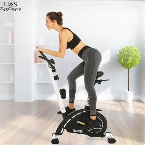 Magnetic Resistance Upright Exercise Bike with Eight Preset Resistance ...