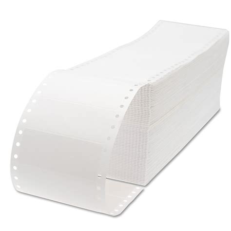 Universal Dot Matrix Printer Labels, 1 Across, 1-7/16 x 3-1/2, White, 5000/Box -UNV70109 ...