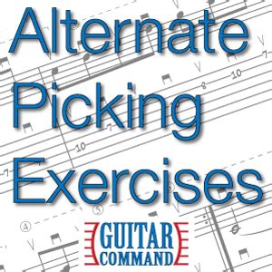 Alternate Picking Exercises For Guitar With Tabs - Improve Speed