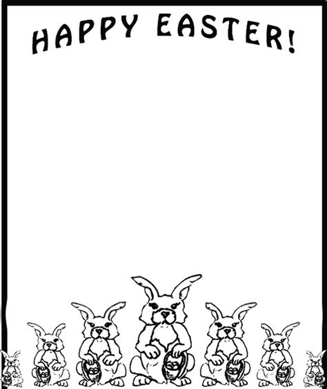 Free Happy Easter Borders - Border Clipart