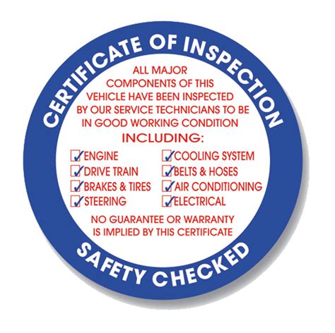 Safety Inspection Stickers | US Auto Supplies | US AUTO SUPPLIES