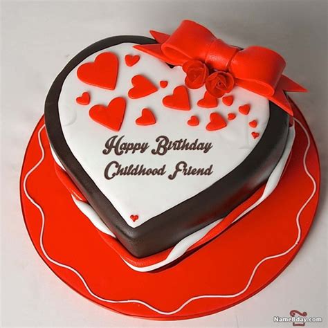 Happy Birthday Childhood Friend Images of Cakes, Cards, Wishes