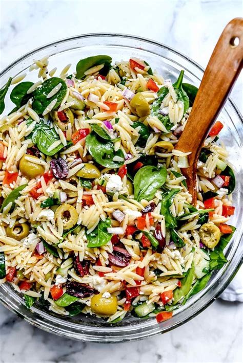 Mediterranean Orzo Salad - foodiecrush.com