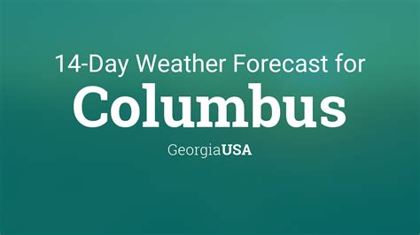 Columbus, Georgia, USA 14 day weather forecast