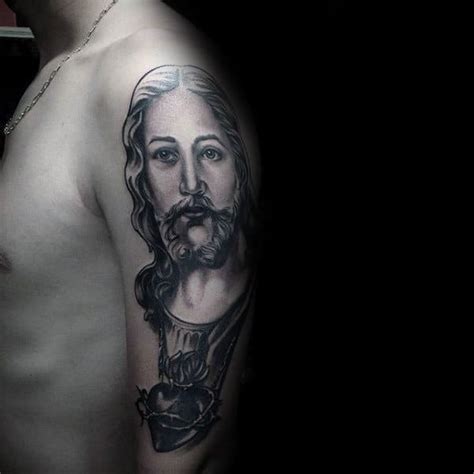 100 Sacred Heart Tattoo Designs For Men - Religious Ink Ideas