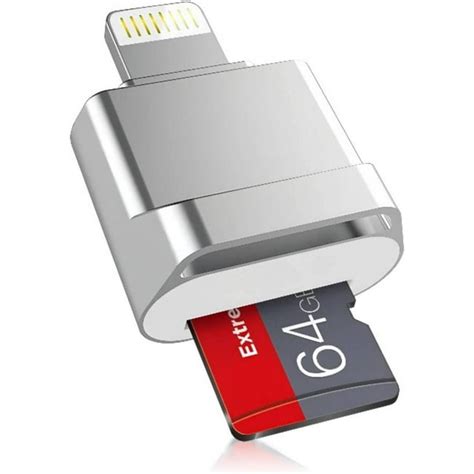 Micro SD Card Reader for iPhone iPad,Lightning to Micro SD/TF Card ...