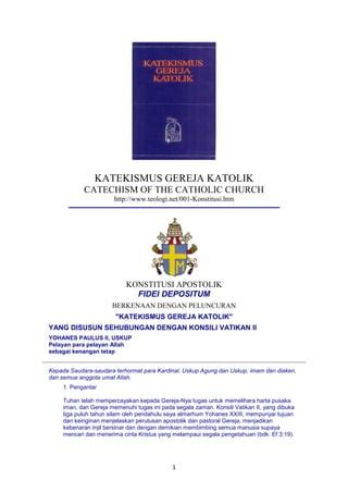 Katekismus Gereja Katolik | PDF