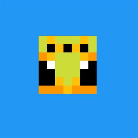 Minecraft Pixel Art Bee / Submitted 1 year ago by lucthecookie.