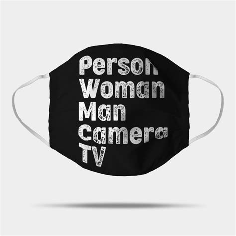 Person woman man camera tv - Person Woman Man Camera Tv - Mask | TeePublic