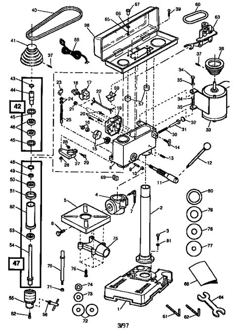 Parts Of A Drill Press Diagram