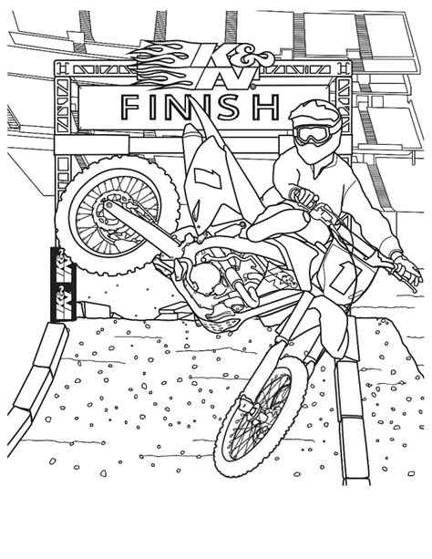 Dirt Bike Color Pages & coloring book. 6000+ coloring pages.