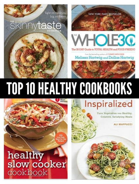 Top 10 Healthy Cookbooks | Tone and Tighten