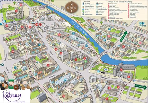 Map Of Kilkenny City - Map Of West