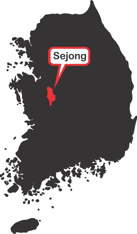 Sejong city,pin map location 23588300 PNG