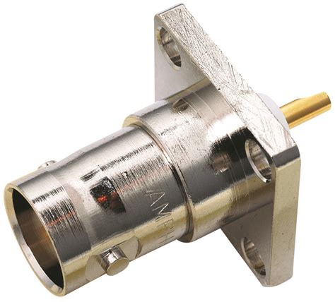 RF / Coaxial Connector, BNC Coaxial, Straight Flanged Jack, Solder, 50 ohm