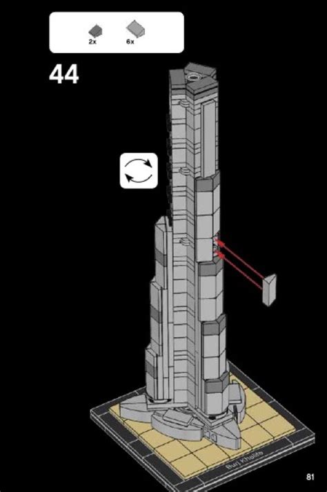 LEGO 21031 Burj Khalifa Instructions, Architecture - Landmark Series