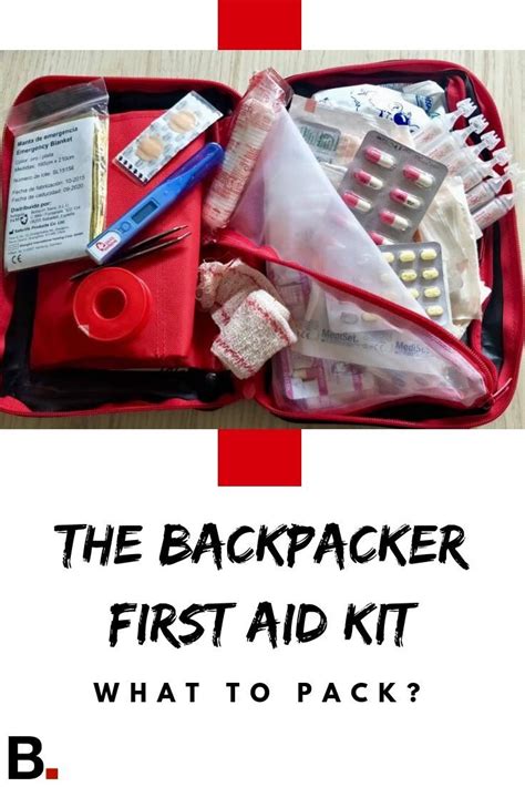 Backpacking First Aid Kit - Travel Health Essentials | Backpacking first aid kit, Diy first aid ...