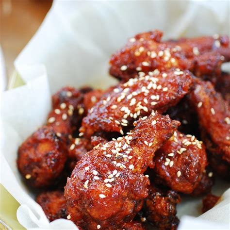 Korean bbq chicken wings