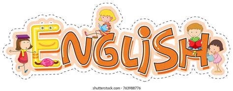 Font Design Word English Illustration Stock Vector (Royalty Free) 770018560 | Shutterstock