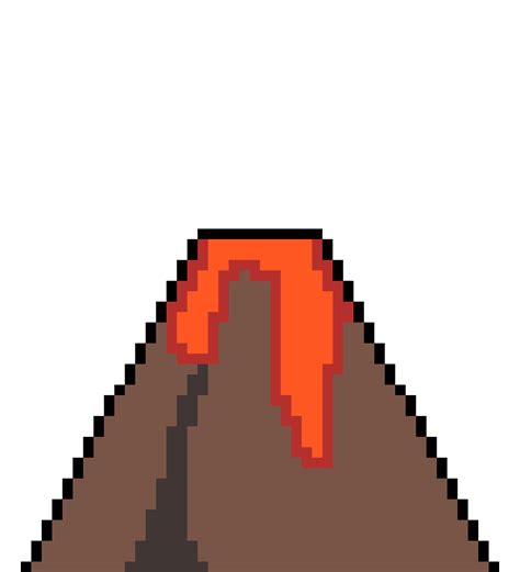 Volcano Pixel Art Gif