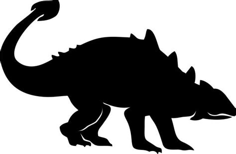 Ankylosaurus Silhouette Laser Cut Appliques