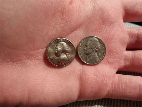 I have a quarter that was shrunken to the size of a nickel : r/mildlyinteresting