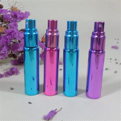 DHL Free100Piece 10ML Glass Refillable Perfume Bottle With Metal Spray&Empty Case Perfume ...