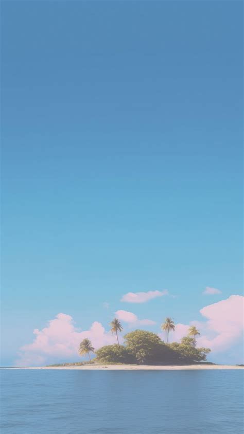 Aesthetic island landscape wallpaper outdoors | Free Photo - rawpixel