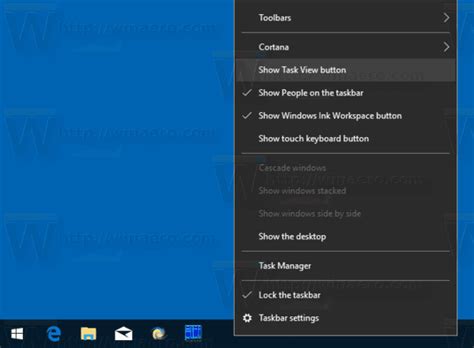 Hide Or Show Task View Button On Taskbar In Windows 10 Mywindowshub Images