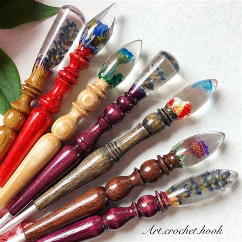 Unique wooden crochet hooks | Etsy