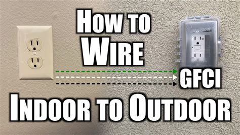 How to Install Outdoor Outlet from Indoor Outlet - YouTube