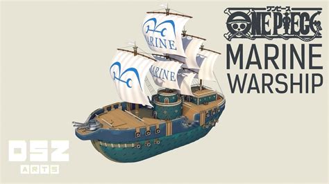 Marine Warship - One Piece 3D Model $6 - .unknown .fbx .obj - Free3D