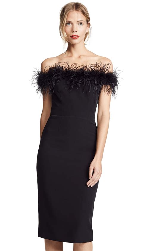 Feather Bodice Dress