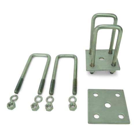 Trailer Leaf Spring Stainless Steel U-Bolt Kit Fits 2 x 3 Axles 6 ¼ in