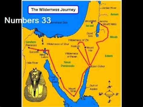 Map Of The Israelites Journey